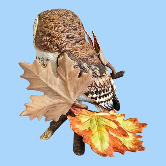 Vintage Lenox Saw Whet Owl on Maple Branch Hand Crafted Porcelain - Picture 4 of 9